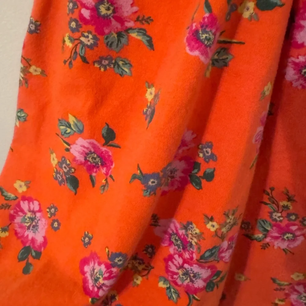 Urban Outfitters- Kimchi Blue Vibrant Orange and Pink Floral Mini Dress - Picture 5 of 6
